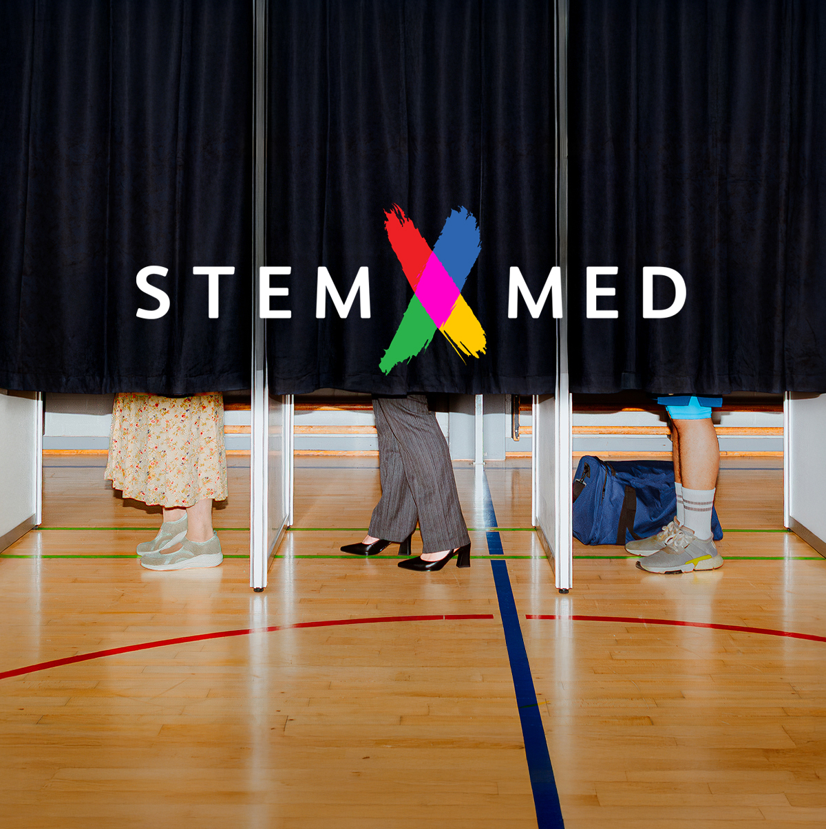 Mennesker i stemmebokse